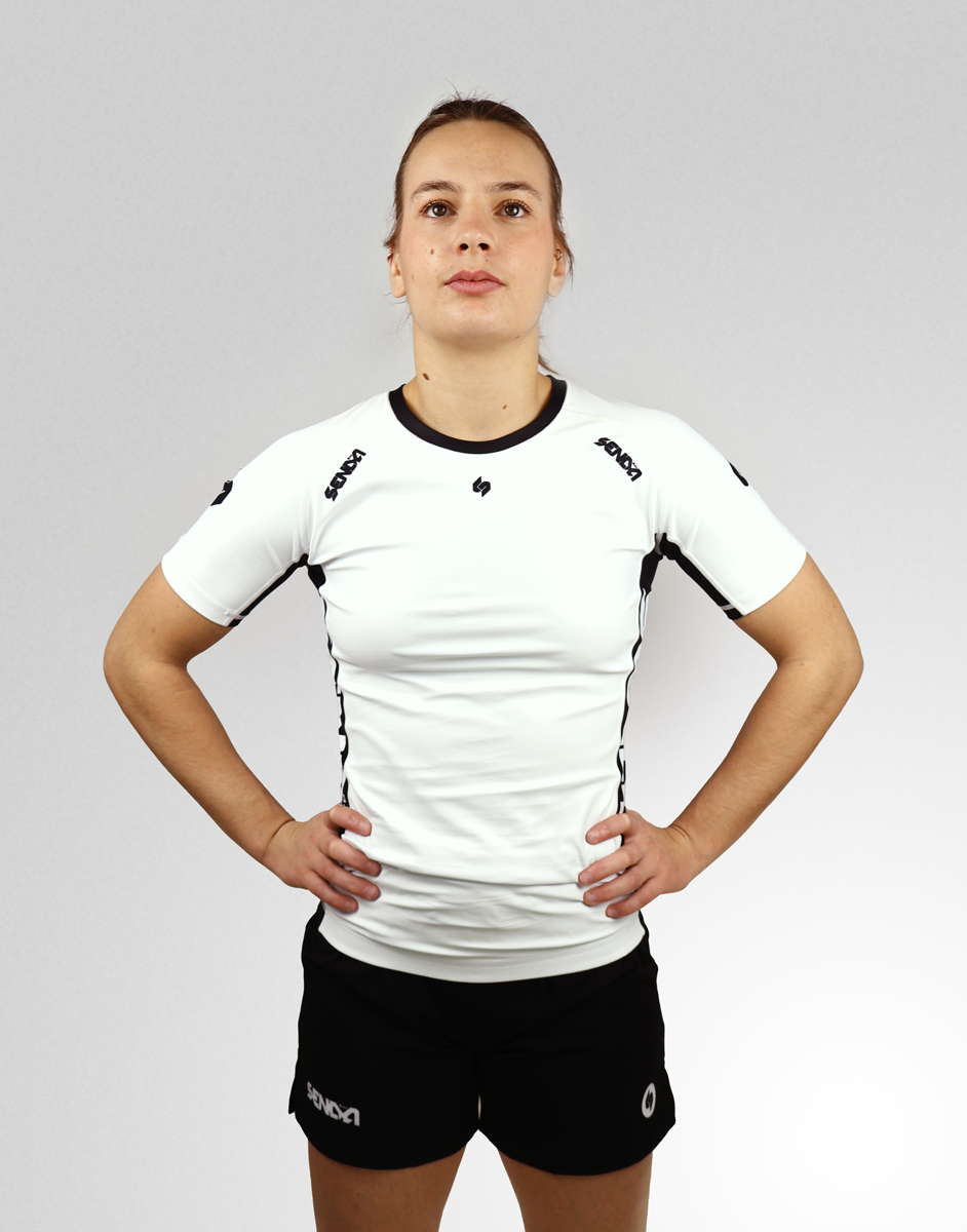 White Ranked Rashguard - WOMAN