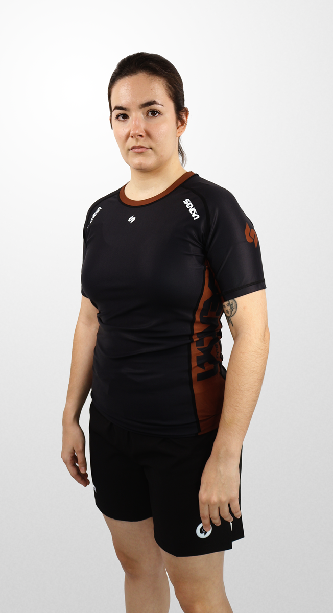 Brown Ranked Rashguard  - WOMAN
