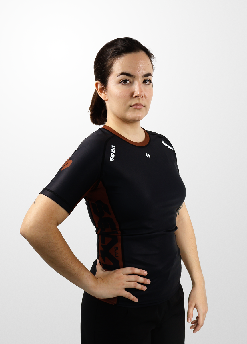 Brown Ranked Rashguard  - WOMAN