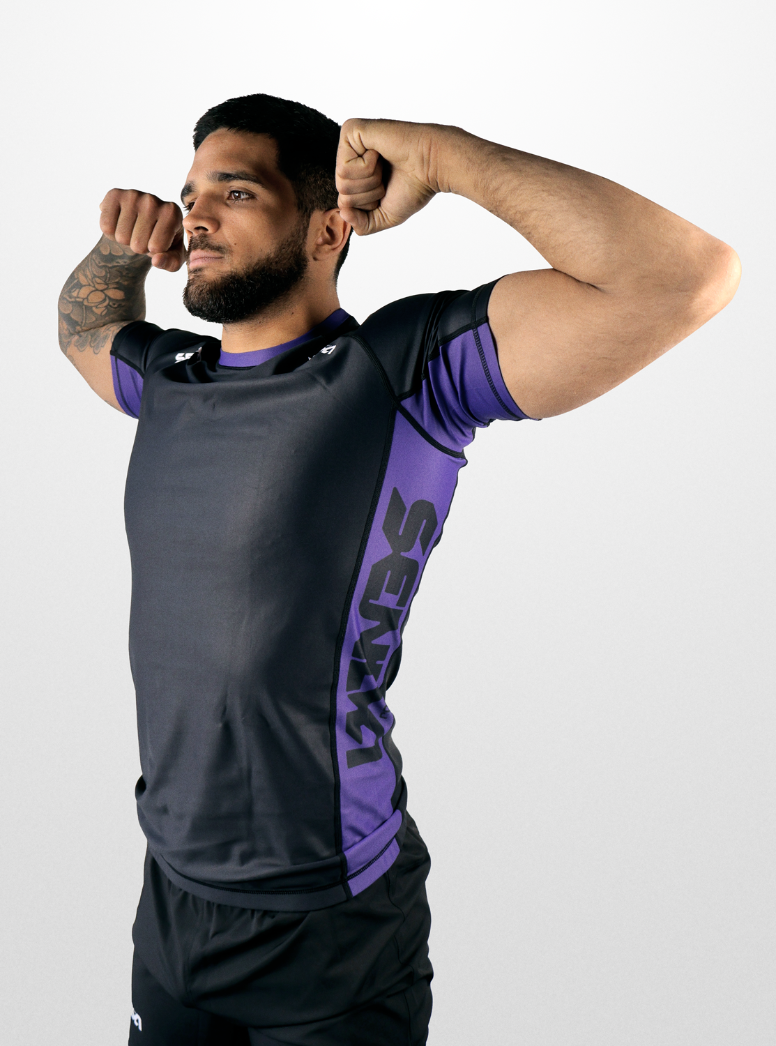 Purple Ranked Rashguard  - MAN
