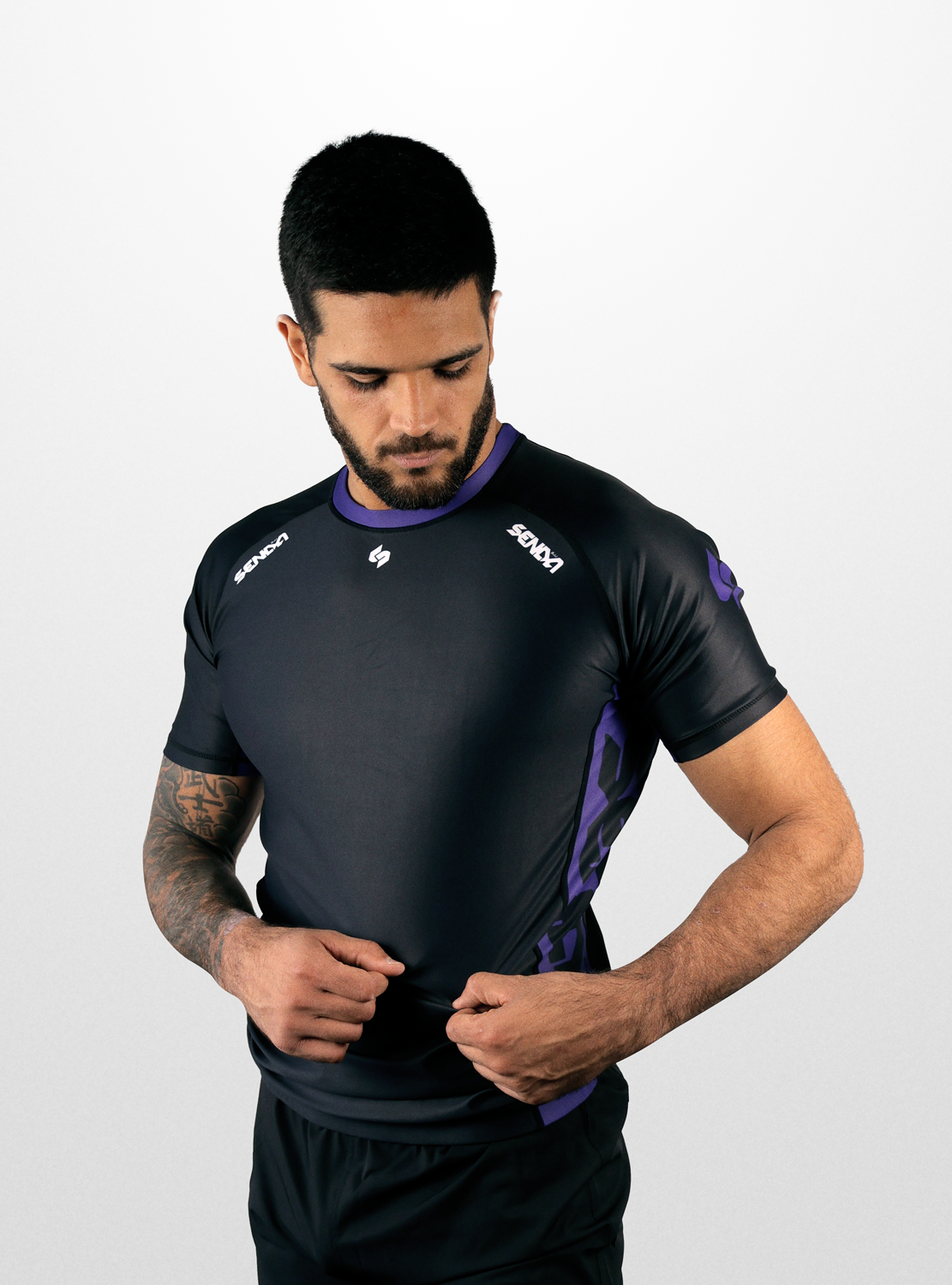 Purple Ranked Rashguard  - MAN