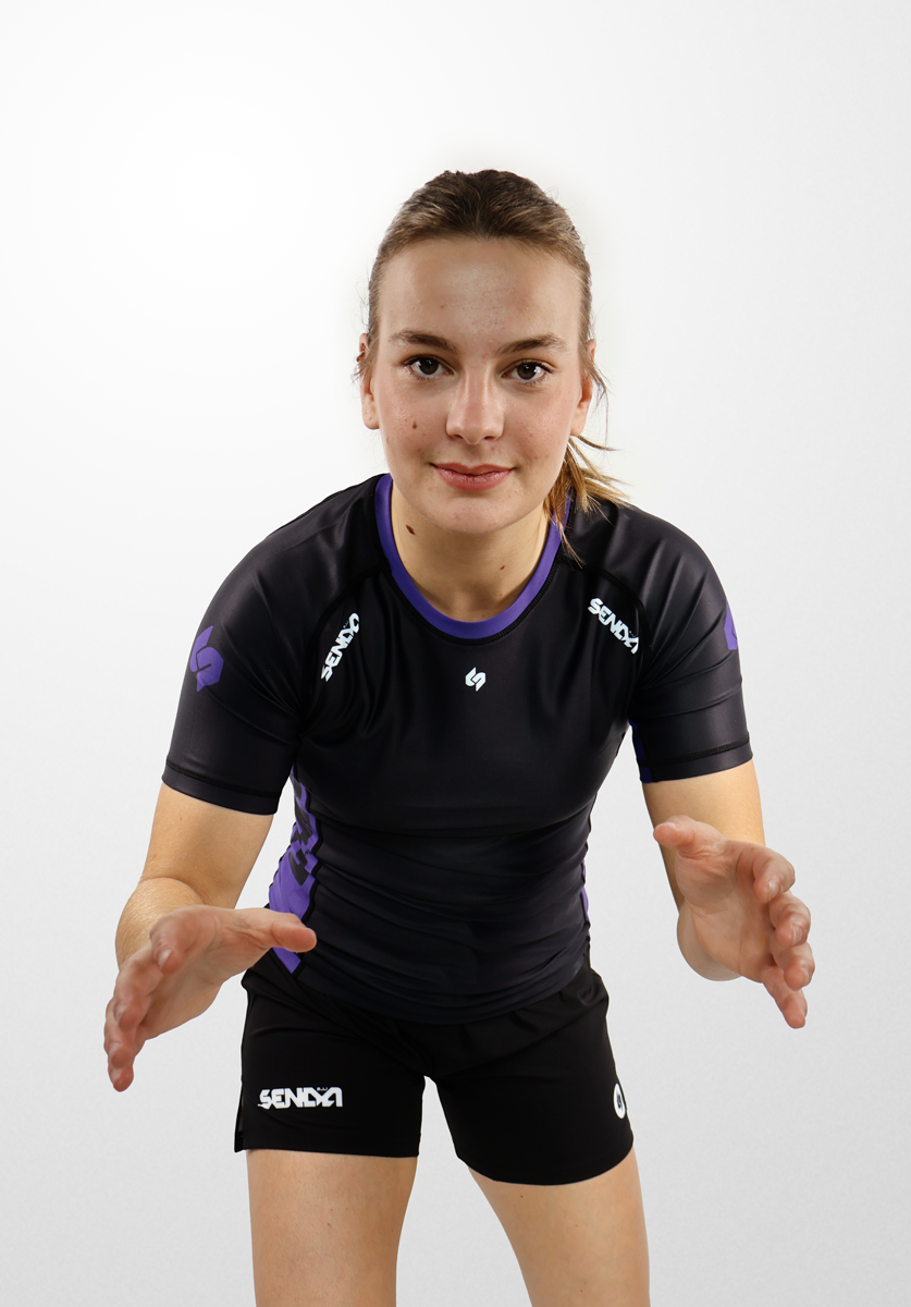 Purple Ranked Rashguard  - WOMAN