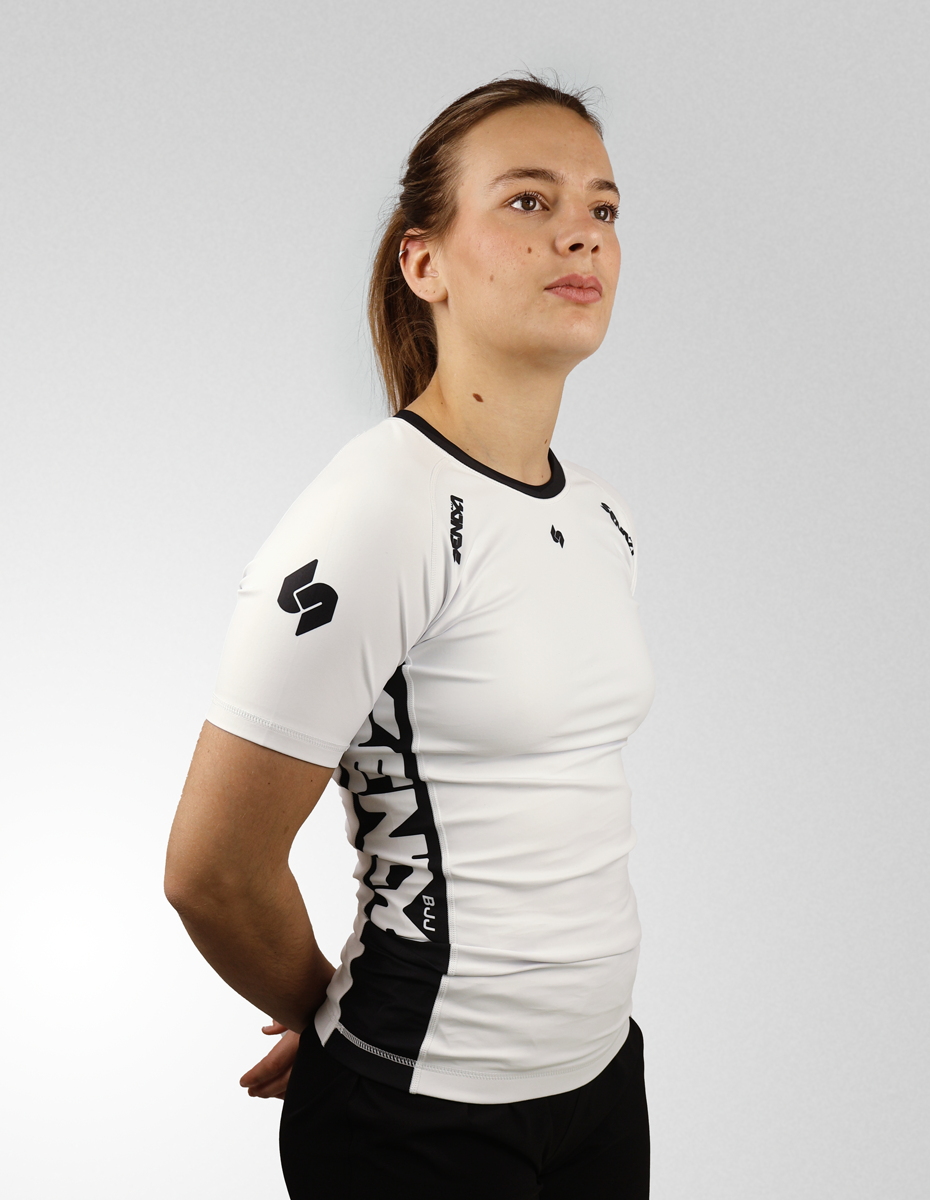 White Ranked Rashguard  - WOMAN