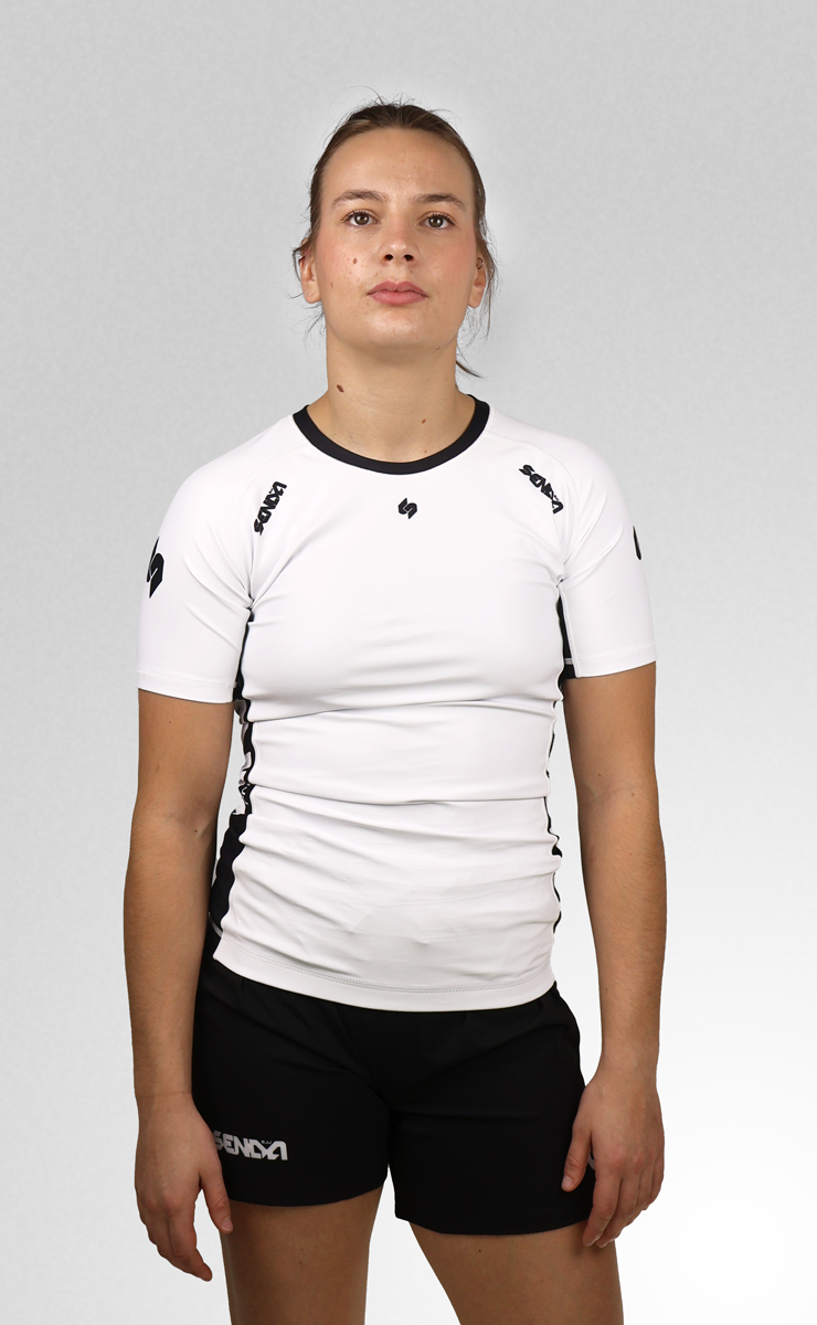 White Ranked Rashguard  - WOMAN